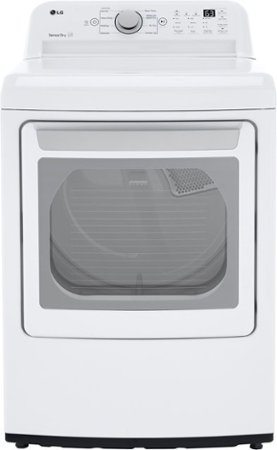LG - 7.3 Cu. Ft. Electric Dryer with Sensor Dry - White_0