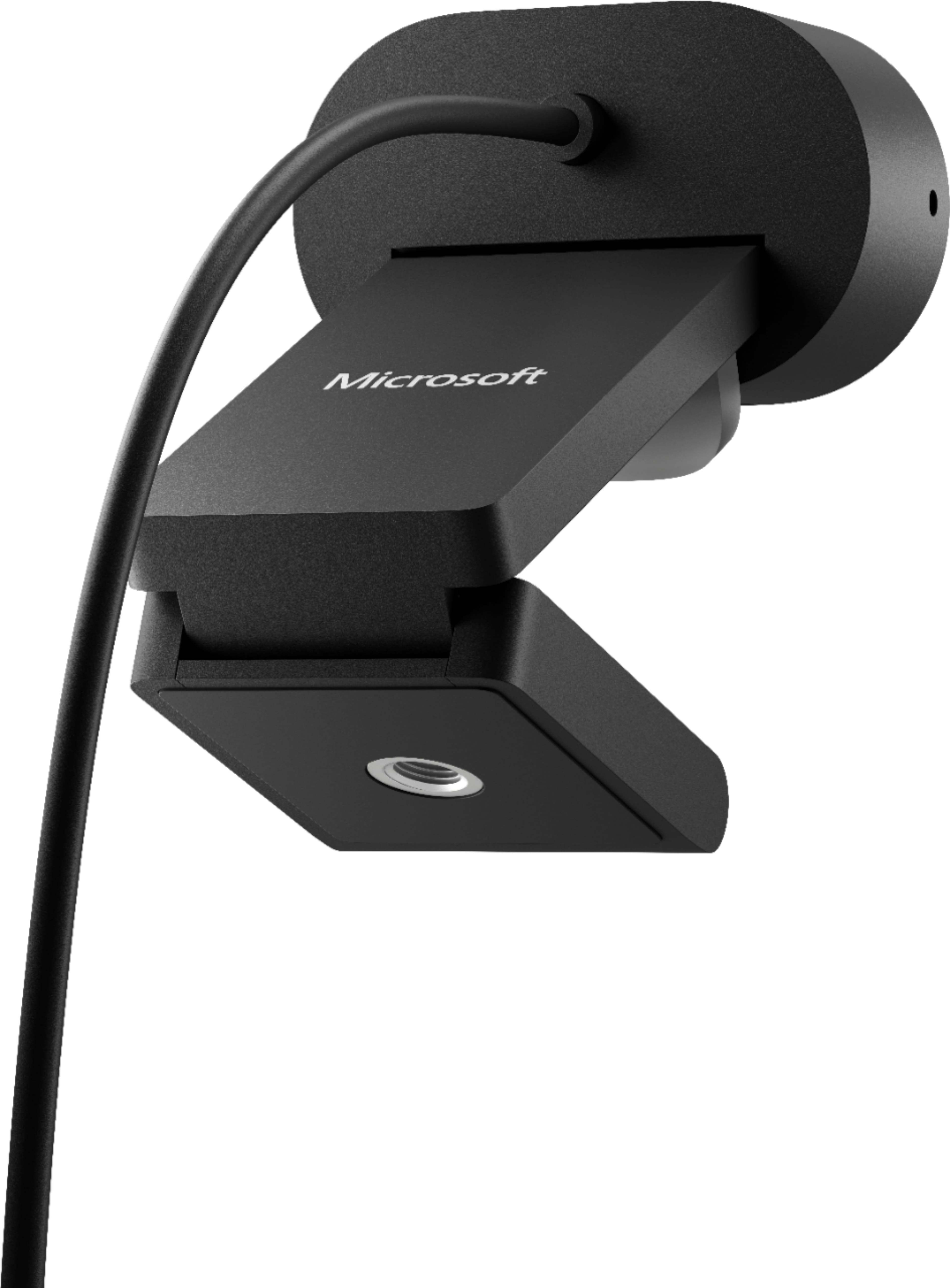 Alt View 11. Microsoft - Modern 1080 Webcam with Built-In Noise Cancelling Microphone, Certified for Teams/Zoom - Black.