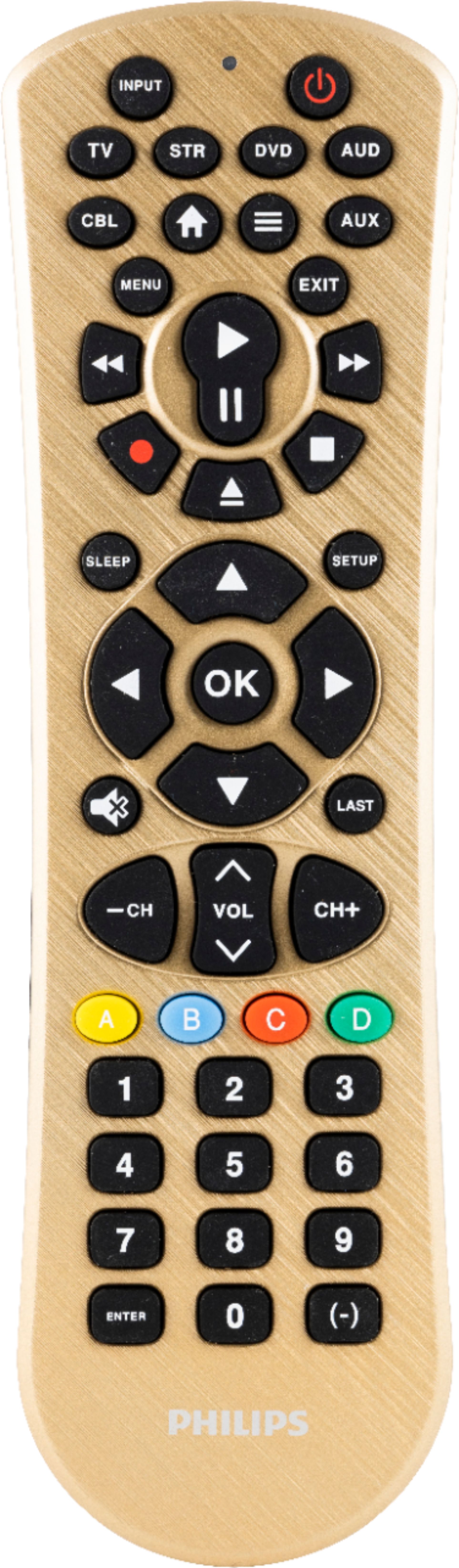 Philips - 6-Device Universal Remote - Brushed Gold