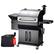 Angle. Z GRILLS - 1000E Wood Pellet Grill and Smoker with Cabinet Storage - Stainless Steel.