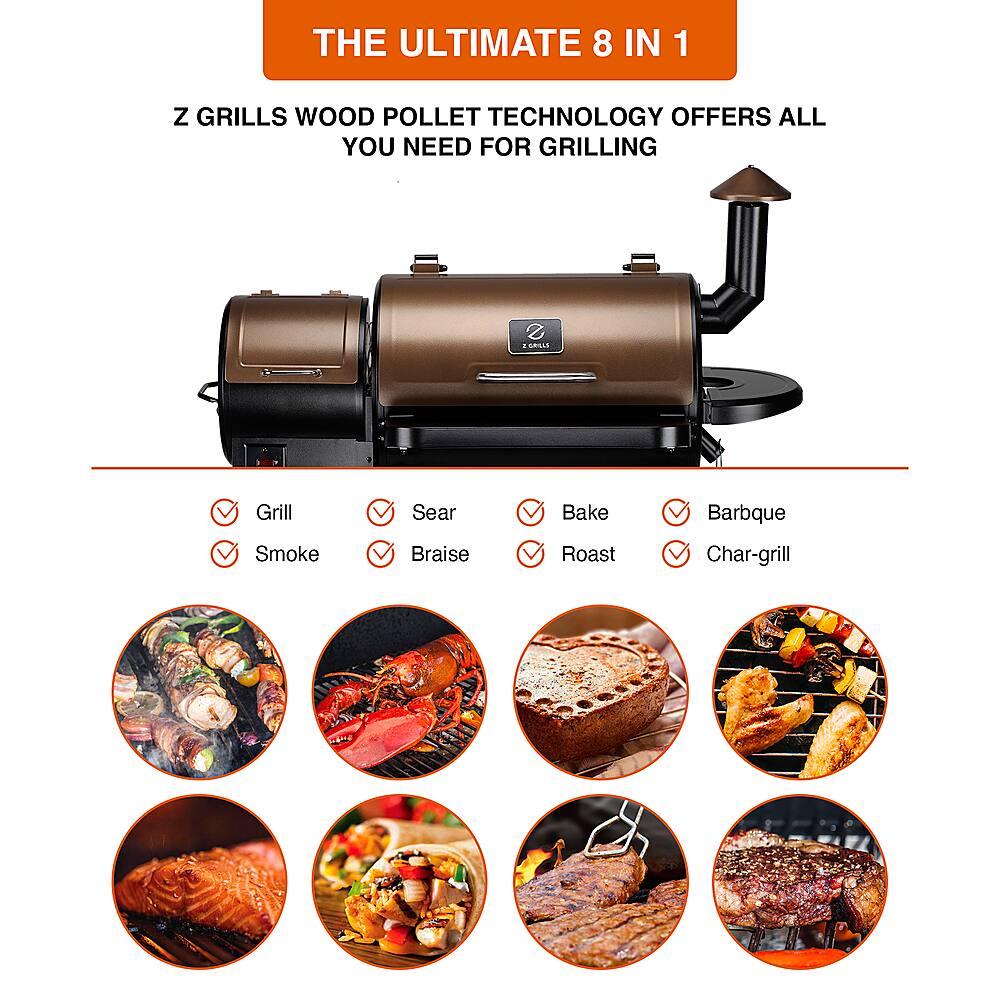 Customer Reviews Z GRILLS 450A Wood Pellet Grill and Smoker Bronze ZPG
