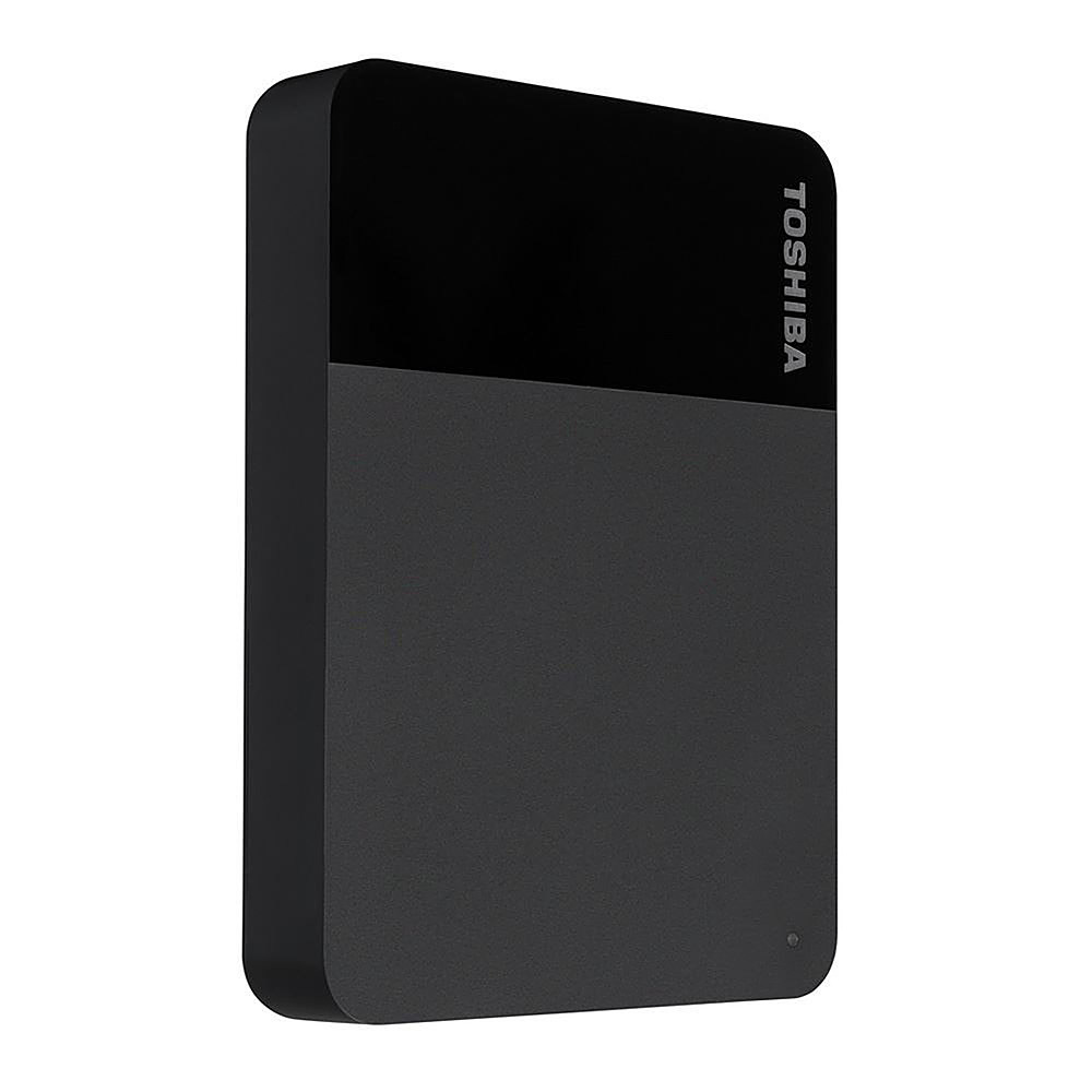 Angle View: Toshiba - Canvio Ready 2TB External USB 3.0 Portable Hard Drive - Black