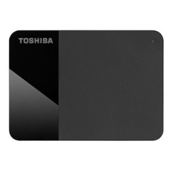 Toshiba - Canvio Ready 2TB External USB 3.0 Portable Hard Drive - Black - Front_Zoom