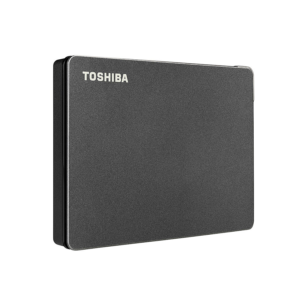 Angle View: Toshiba - Canvio Gaming 4TB External USB 3.0 Portable Hard Drive - Black