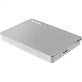 Toshiba - Canvio Flex 1TB External USB 3.0 Portable Hard Drive - Silver