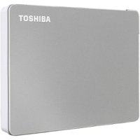 Toshiba - Canvio Flex 4TB External USB 3.0 Portable Hard Drive - Silver - Front_Zoom
