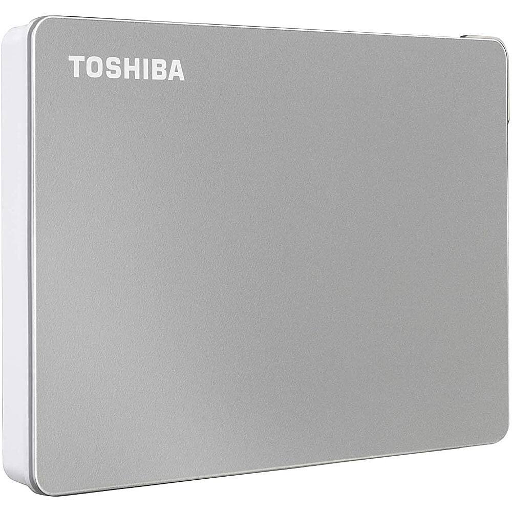 Toshiba - Canvio Flex 4TB External USB 3.0 Portable Hard Drive - Silver