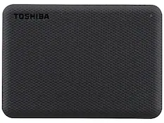 Front. Toshiba - Canvio Advance 4TB External USB 3.0 Portable Hard Drive - Black.