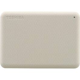 Toshiba - Canvio Advance 4TB External USB 3.0 Portable Hard Drive - White