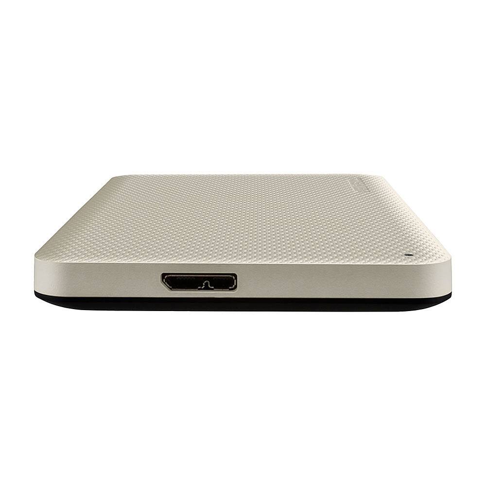 Alt View 12. Toshiba - Canvio Advance 4TB  External USB 3.0 Portable Hard Drive - White.