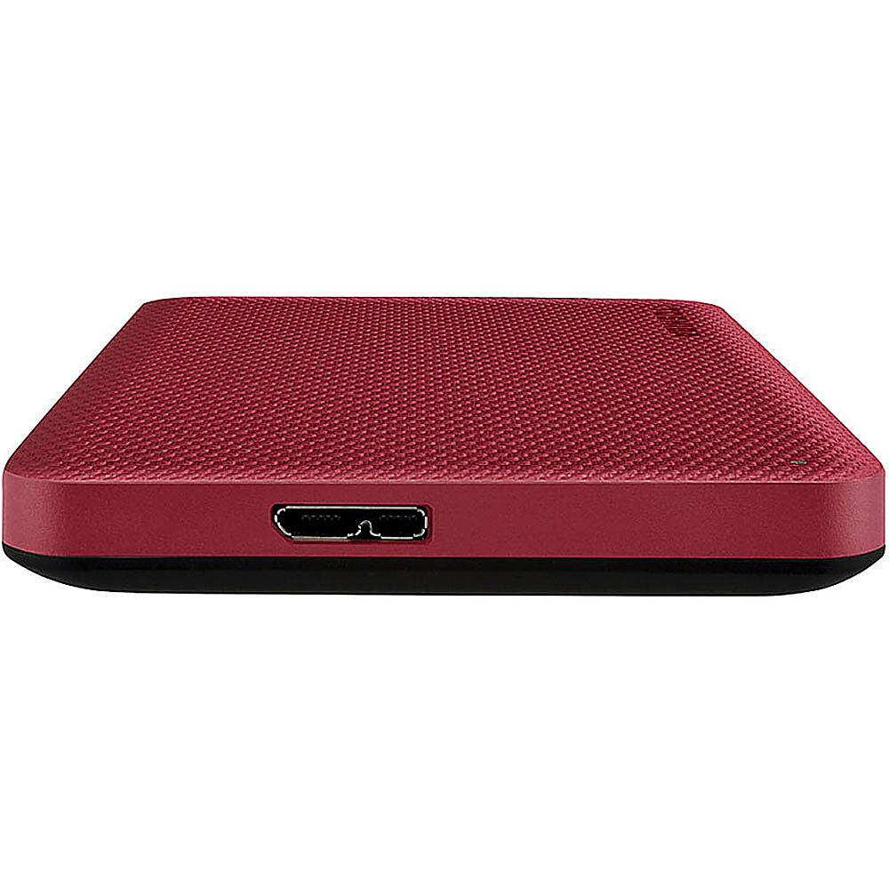 Alt View 11. Toshiba - Canvio Advance 2TB External USB 3.0 Portable Hard Drive - Red.
