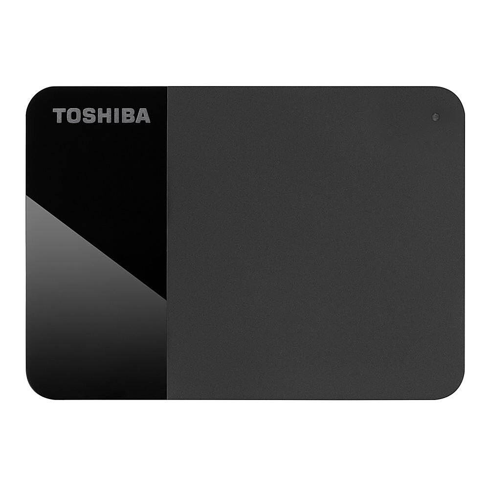 Front. Toshiba - Canvio Ready 4TB External USB 3.0 Portable Hard Drive - Black.