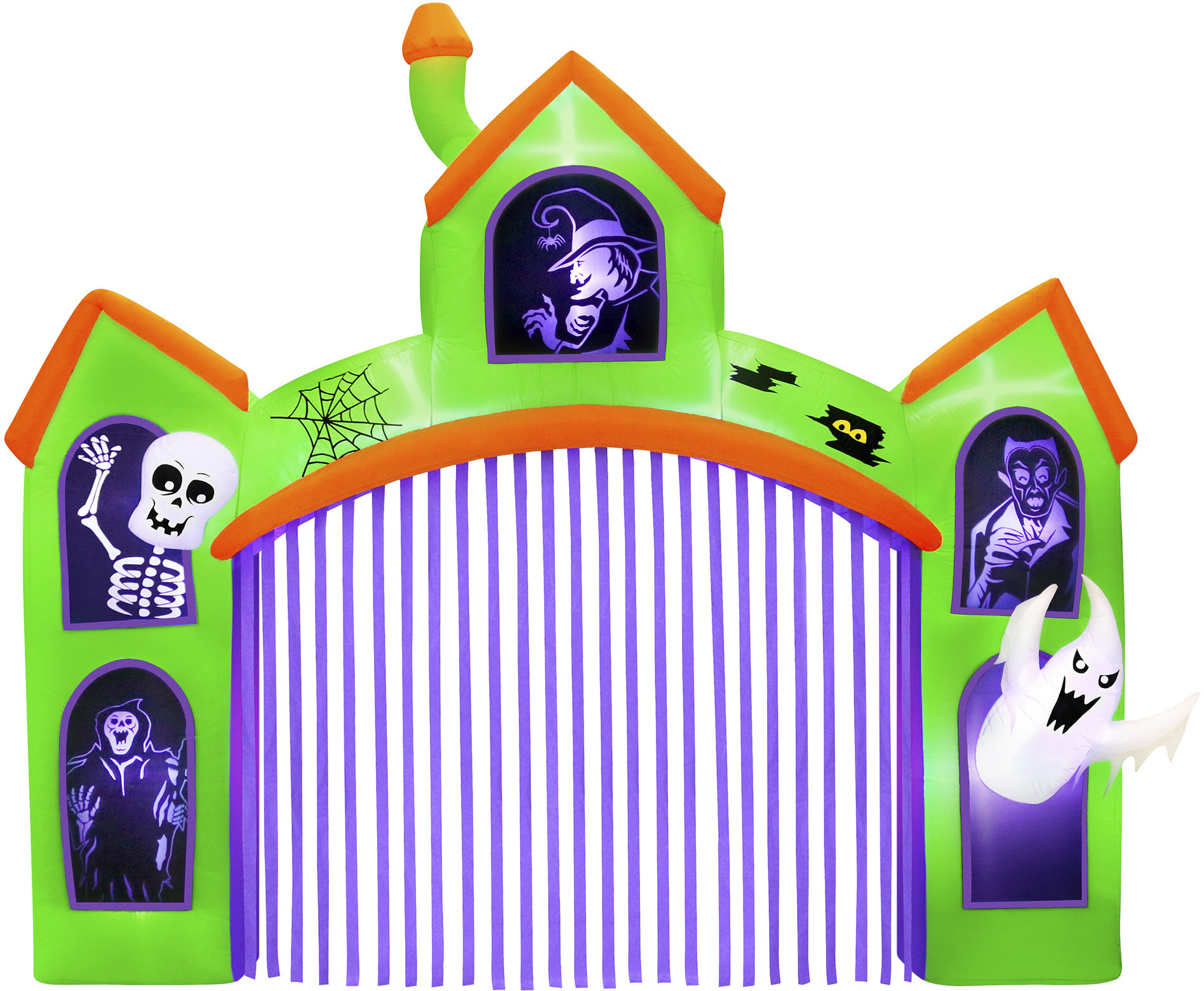 Occasions 12' Wide Inflatable Haunted House Archway with Flashing Lights