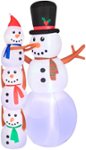 Front Zoom. Occasions - 10' Tall Build-A-Snowman Inflatable.