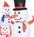 Alt View Zoom 12. Occasions - 10' Tall Build-A-Snowman Inflatable.