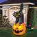 Alt View 11. Occasions - Occasions 7' Tall Inflatable Black Cat on Pumpkin.