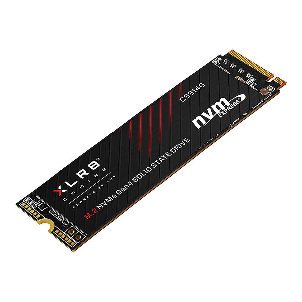 Alt View 11. PNY - XLR8 CS3140 1TB Internal SSD PCIe Gen 4 x4 NVMe - Black.