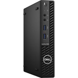 Dell - OptiPlex 3000 Desktop - Intel I3-10105T - 8 GB Memory - 128 GB SSD - Black - Front_Zoom