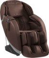 Angle Zoom. Insignia™ - 2D Zero Gravity Full Body Massage Chair - brown with silver trim.