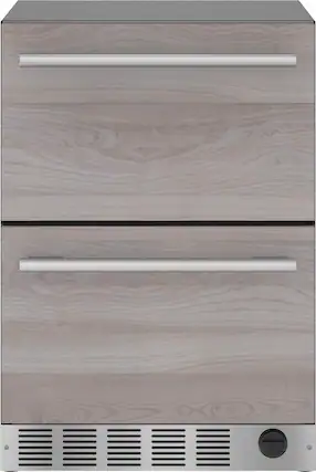 Front. Thermador - 4.3 Cu. Ft. Built-In Double Drawer Under-Counter Refrigerator/Freezer - Custom Panel Ready.