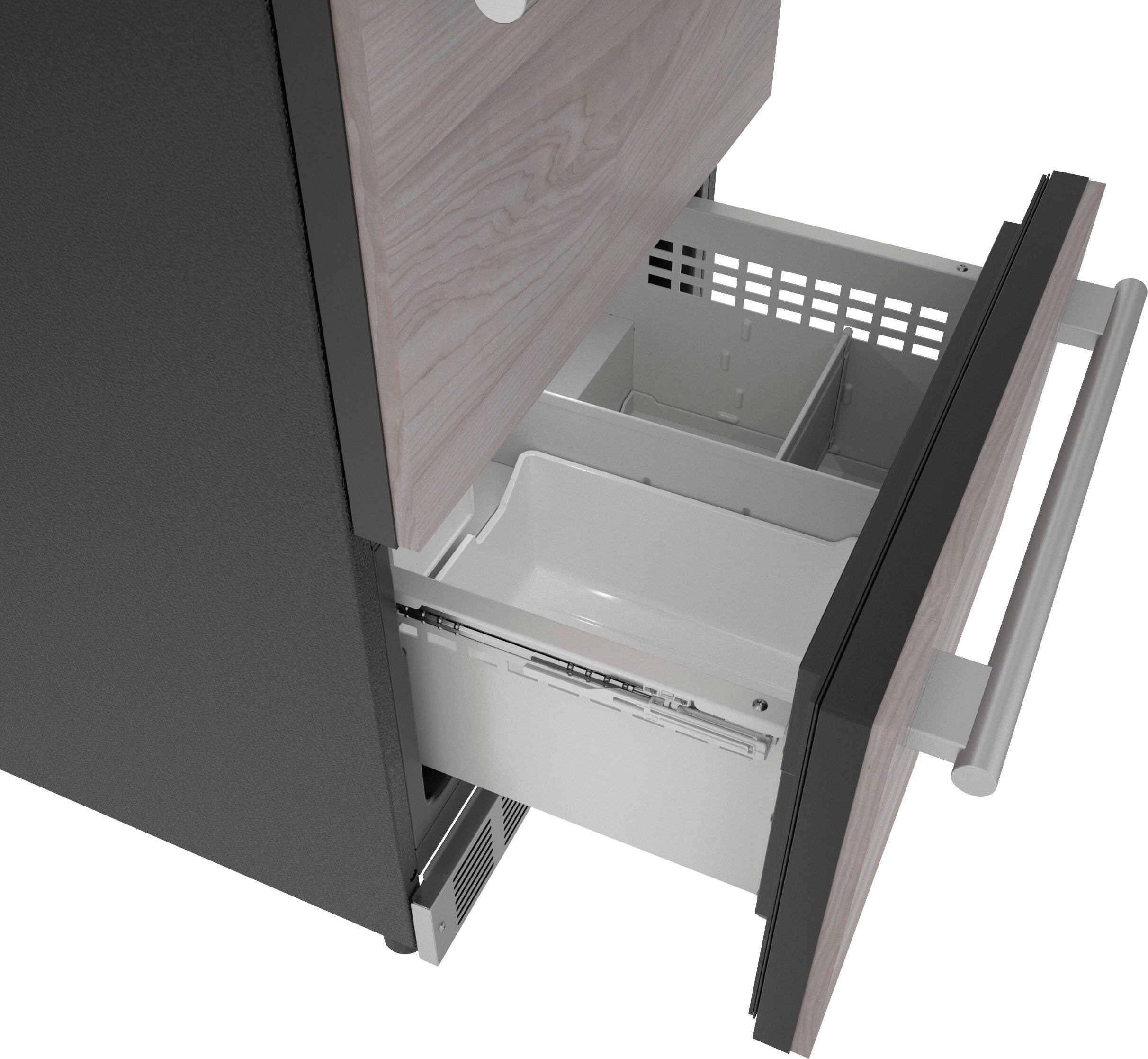 Alt View 13. Thermador - 4.3 Cu. Ft. Built-In Double Drawer Under-Counter Refrigerator/Freezer - Custom Panel Ready.