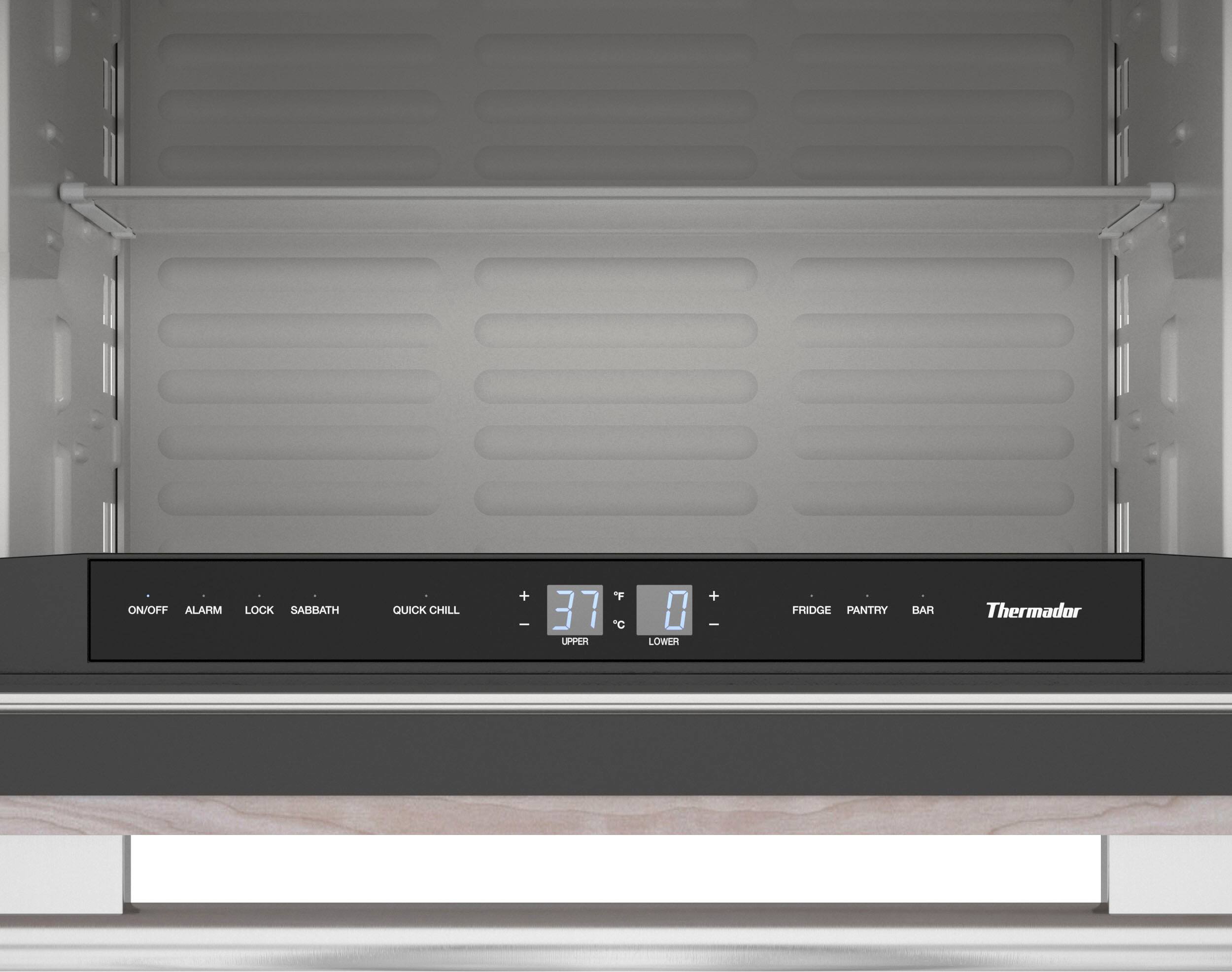 Alt View 11. Thermador - 4.3 Cu. Ft. Built-In Double Drawer Under-Counter Refrigerator/Freezer - Custom Panel Ready.