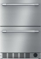 Thermador - 4.3 Cu. Ft. Built-In Double Drawer Under-Counter Refrigerator/Freezer with Professional Series Handle - Stainless Steel - Front_Zoom