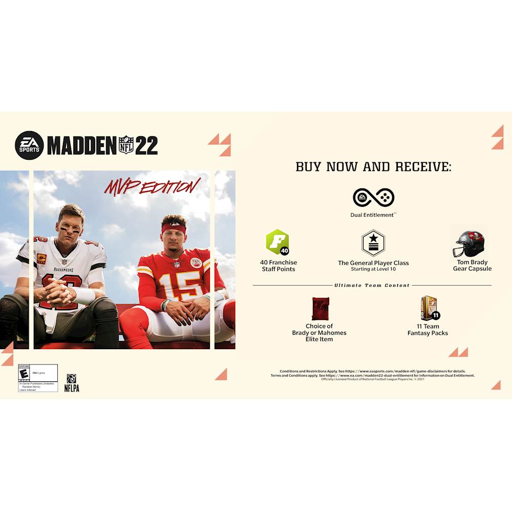 Best Buy: Madden NFL 22 MVP Edition Xbox One, Xbox Series X