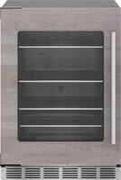 Thermador - 4.9 Cu. Ft. Built-in Under-Counter Glass Door Refrigerator, Left Hinged - Custom Panel Ready - Front_Zoom