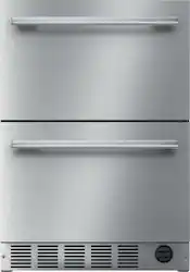 Thermador - Masterpiece Series 4.4 Cu. Ft. Built-In Double Drawer Under-Counter Refrigerator - Stainless Steel - Front_Zoom