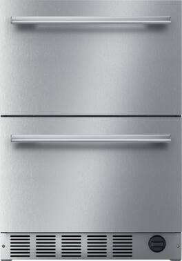 Thermador - Masterpiece Series 4.4 Cu. Ft. Built-in Double Drawer Under-Counter Refrigerator - Stainless Steel