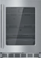 Thermador - 4.9 Cu. Ft. Built-In Under-Counter Glass Door Refrigerator with Masterpiece Series Handle, Right Hinged - Stainless steel - Front_Zoom