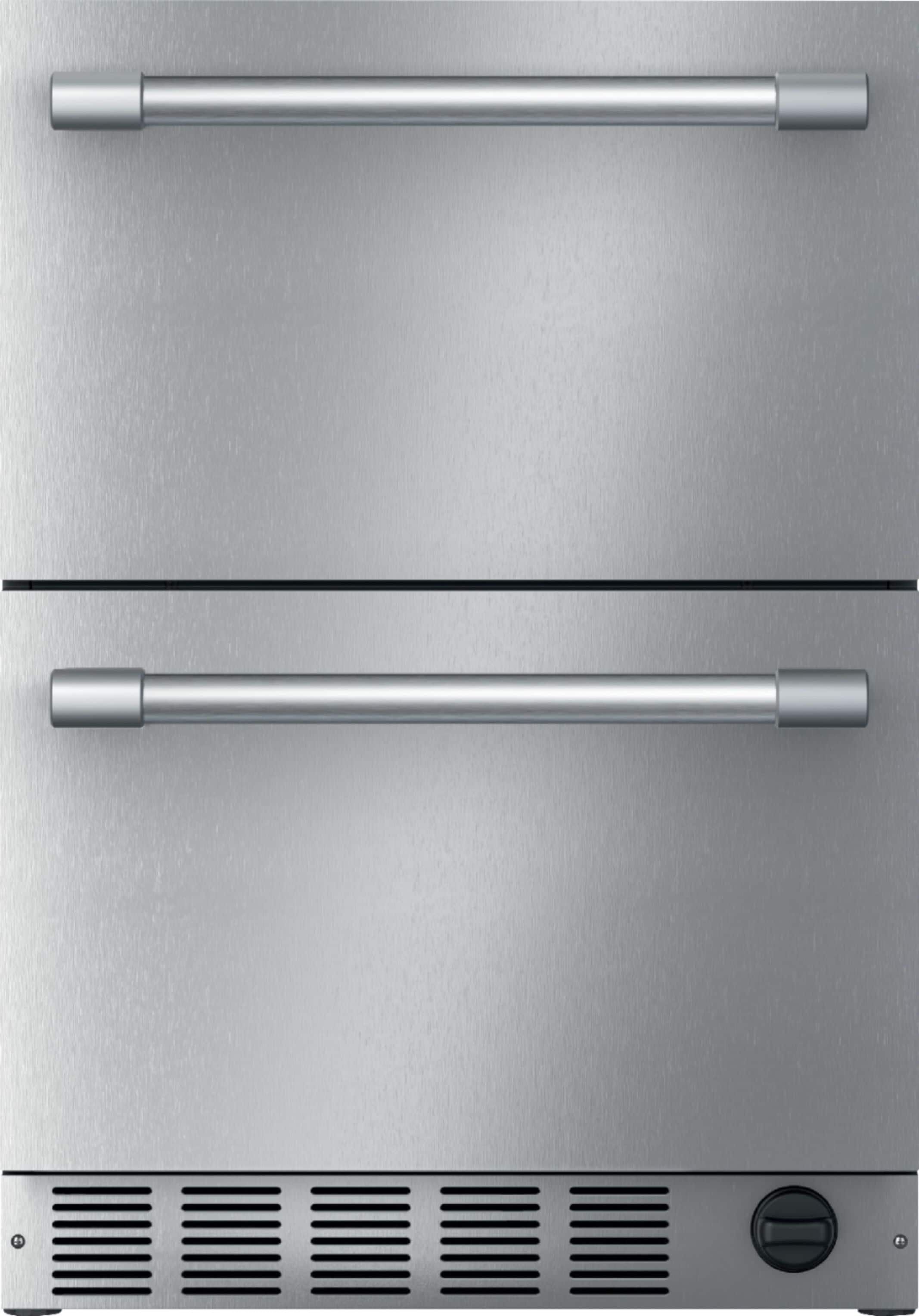 Thermador - Professional Series 4.4 Cu. Ft. Built-In Double Drawer Under-Counter Refrigerator - Stainless Steel - Front_Zoom