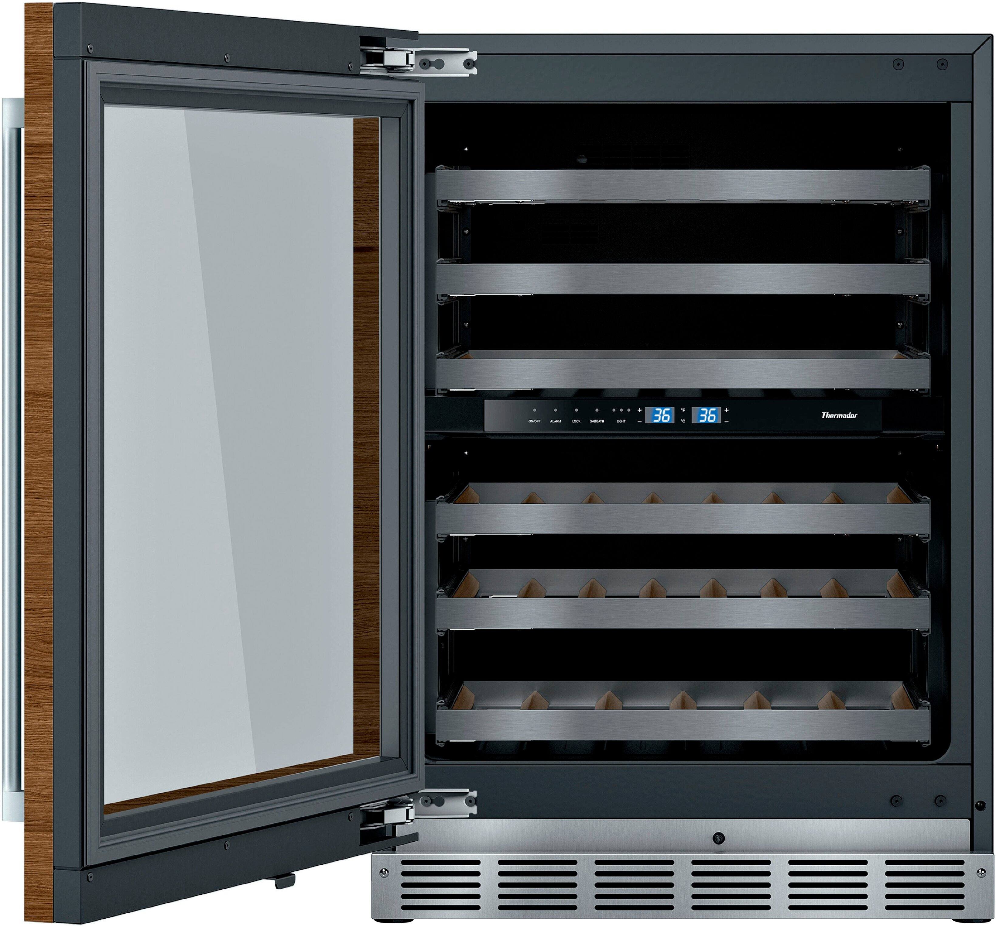 Alt View 13. Thermador - Freedom Collection 41-Bottle Built-In Wine Refrigerator, Left Hinged - Custom Panel Ready.