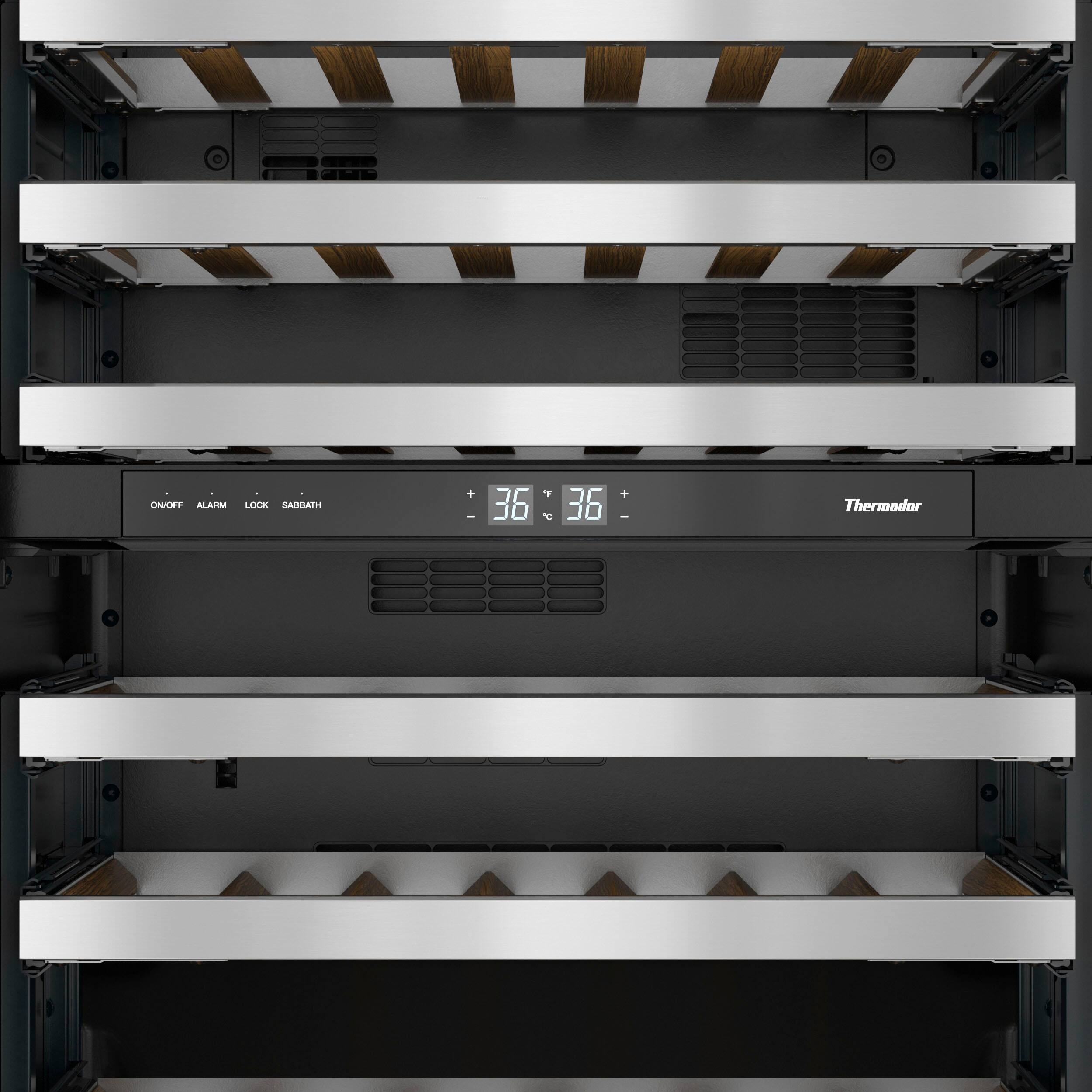 Alt View 11. Thermador - Freedom Collection 41-Bottle Built-In Wine Refrigerator, Left Hinged - Custom Panel Ready.