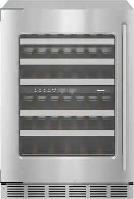 Thermador - Masterpiece Series 41-Bottle Built-In Wine Refrigerator - Stainless Steel