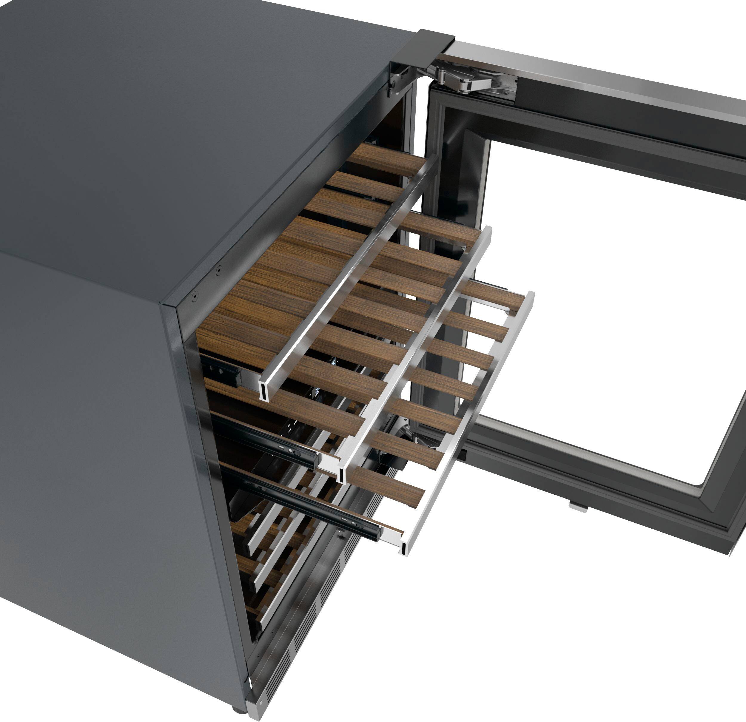 Alt View 13. Thermador - Masterpiece Series 41-Bottle Built-In Wine Refrigerator - Stainless steel.