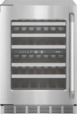 Thermador - Professional Series 41-Bottle Built-In Wine Refrigerator - Stainless Steel
