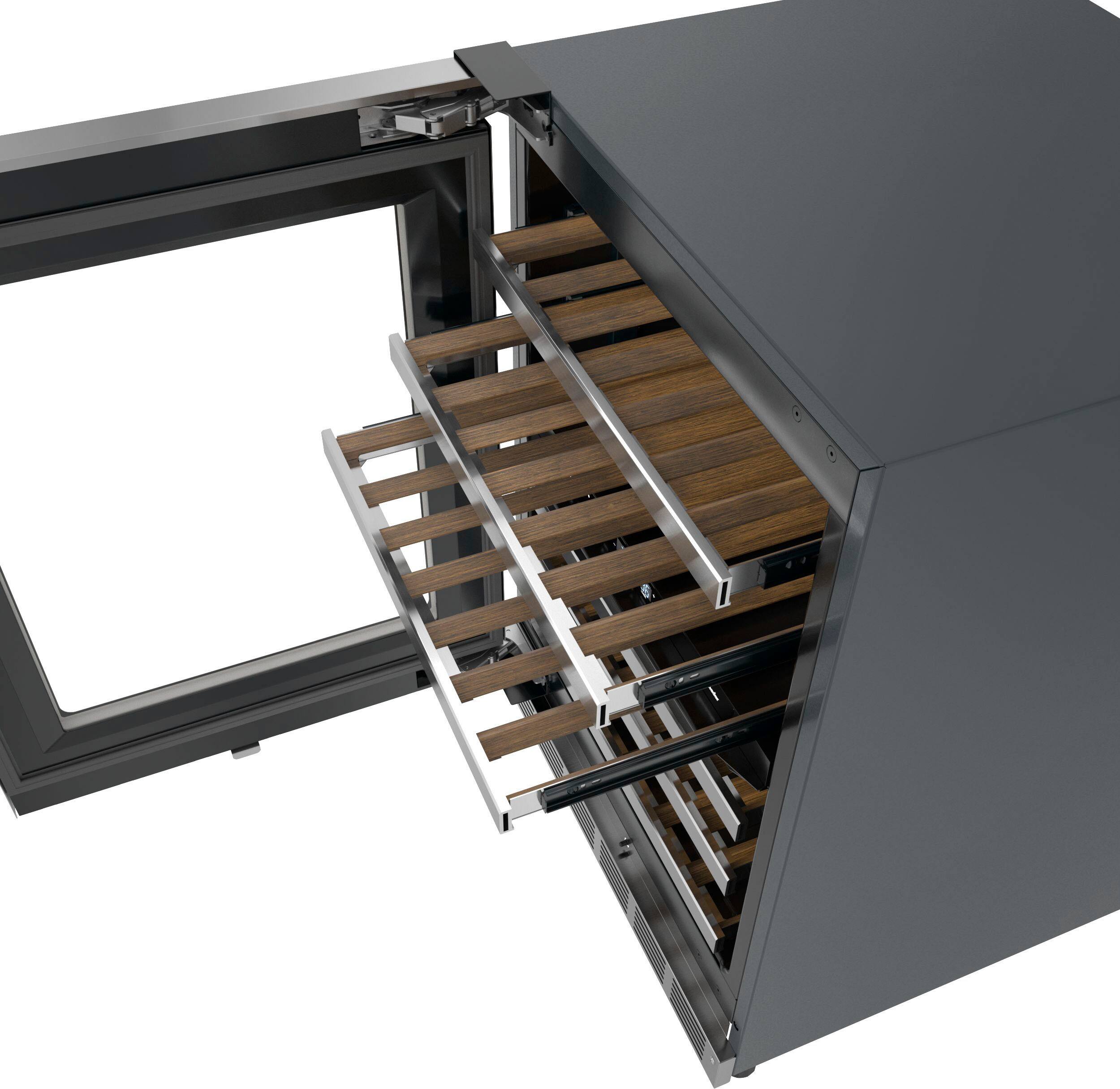 Alt View 13. Thermador - Professional Series 41-Bottle Built-In Wine Refrigerator - Stainless steel.