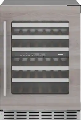 Thermador - Freedom Collection 41-Bottle Built-In Wine Refrigerator - Custom Panel Ready