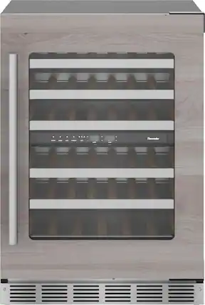 Front. Thermador - Freedom Collection 41-Bottle Built-In Wine Refrigerator - Custom Panel Ready.