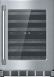Thermador - Professional Series 41-Bottle Built-In Wine Refrigerator - Stainless steel - Front_Zoom