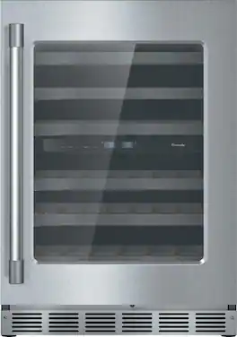 Thermador - Professional Series 41-Bottle Built-In Wine Refrigerator - Stainless Steel