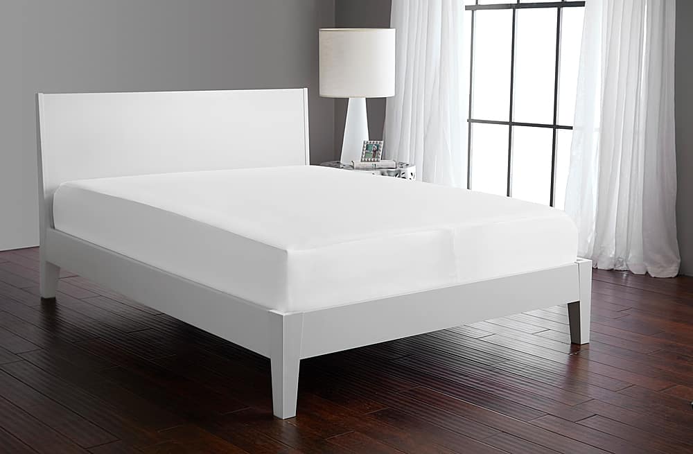 Front. Bedgear - MattresSkin® Encasement, Mattress Cover- Twin - White.