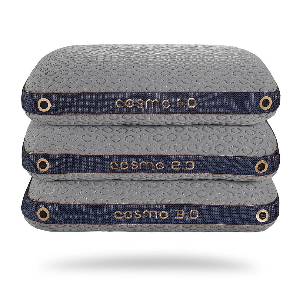 Angle. Bedgear - Cosmo 0.0 Pillow (20x26) - Gray.