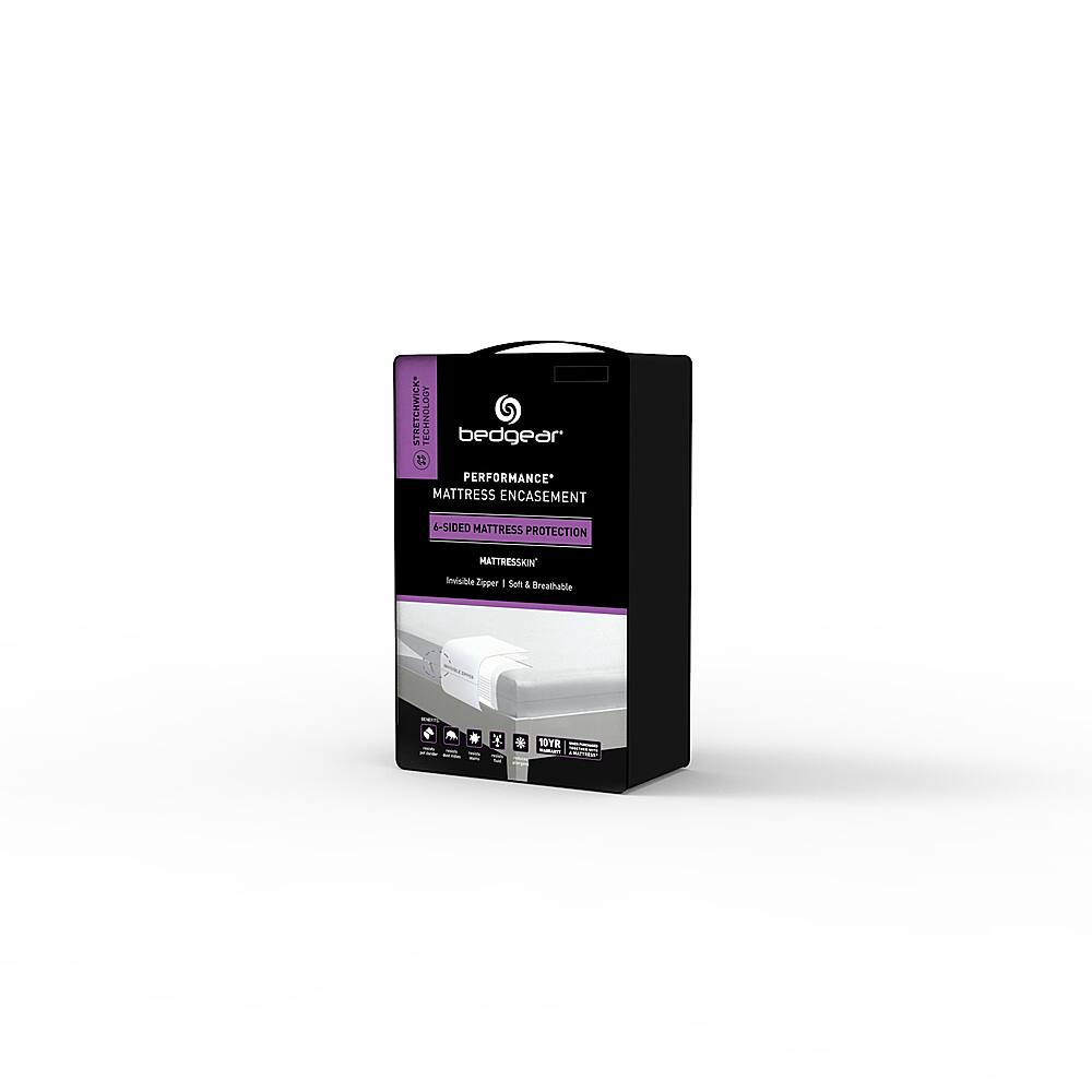 Angle. Bedgear - MattresSkin® Encasement, Mattress Cover -Queen - White.