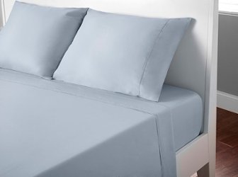 Bedgear - BASIC Seamless Sheet Sets- Twin - Blue - Front_Zoom
