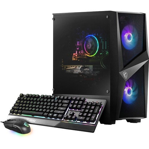 MSI - Codex R Gaming Desktop - Intel i5-10400F - 16 GB Memory - NVIDIA GeForce RTX 2060 Up to 6 GB - 1 TB HDD + 500 GB SSD - Black