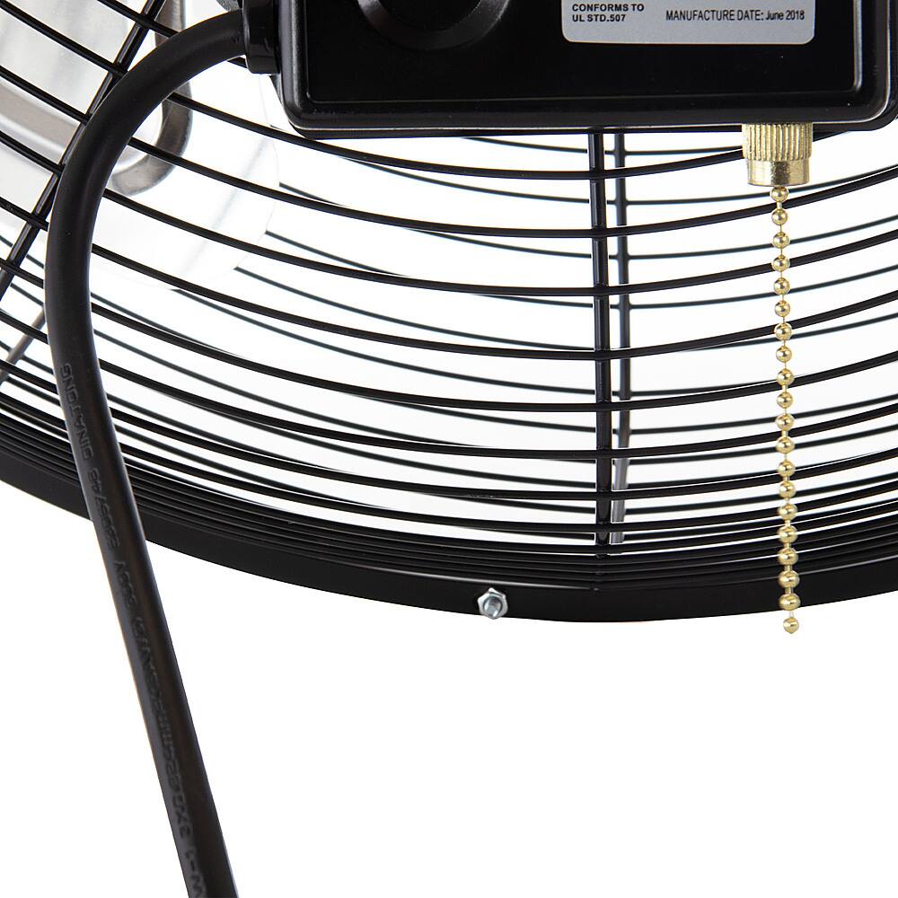 Alt View 12. VieAir - 18 Inch 3-Speed Tilting Wall Mountable Fan - Black.