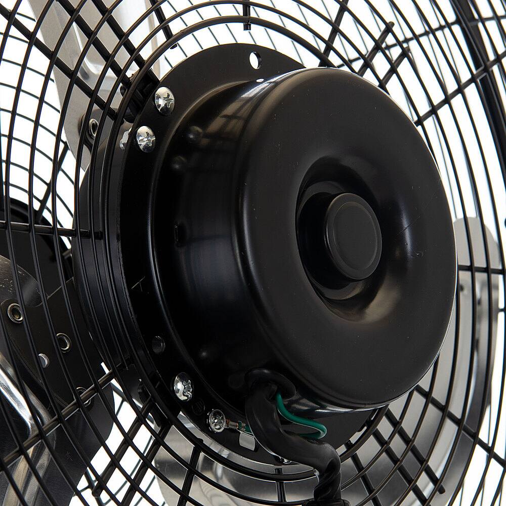 Alt View 13. VieAir - 18 Inch 3-Speed Tilting Wall Mountable Fan - Black.